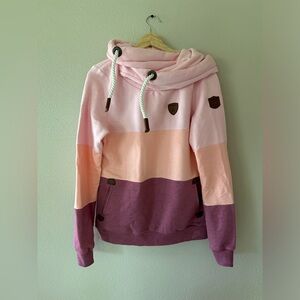 Wanakome Selene Mix Colorblock Cowl Hoodie Size M
